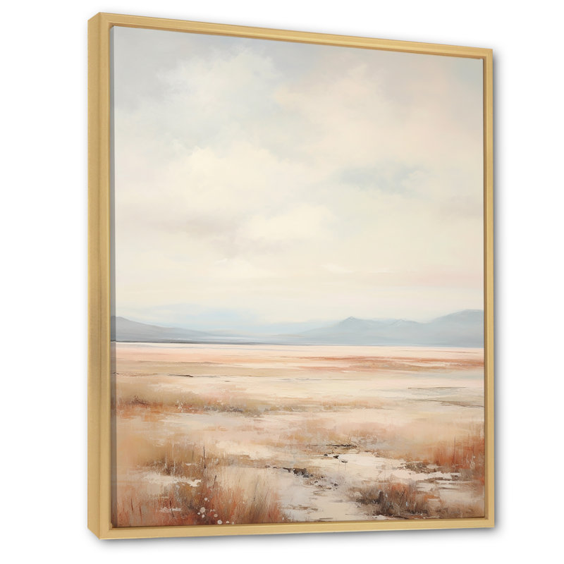 «Pastel Plains Of Tranquility II», reproduction sur toile, H 32 po x l 16 po x P 1 po, Cadre naturel flottant