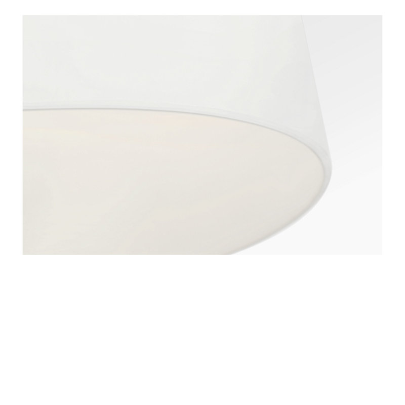 Luminaire suspendu à une lumière, Nickel brossé, Non