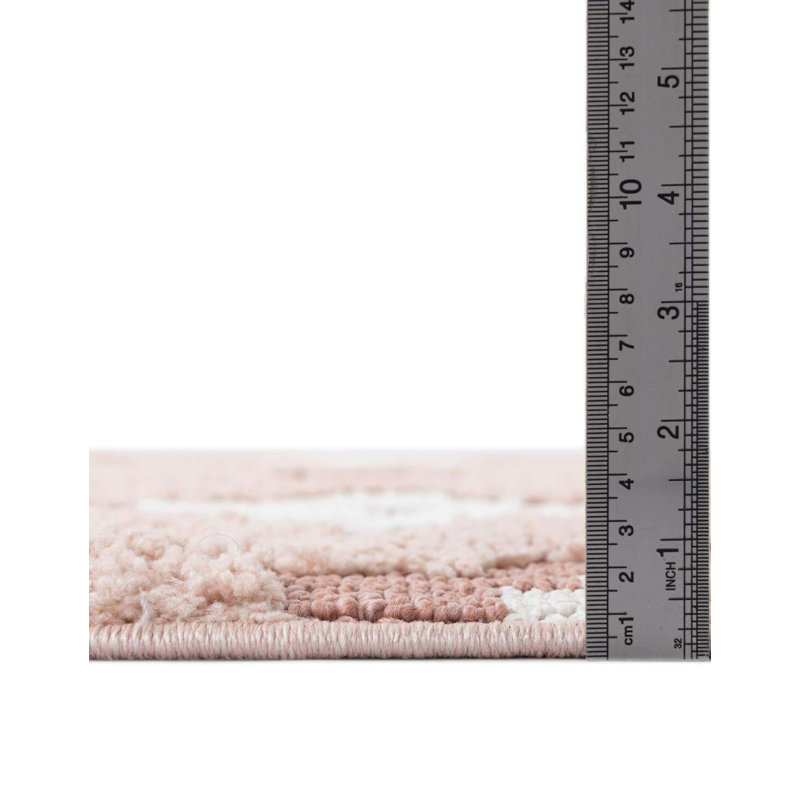Johnsy Geometric Indoor Rug, Round 7'10"