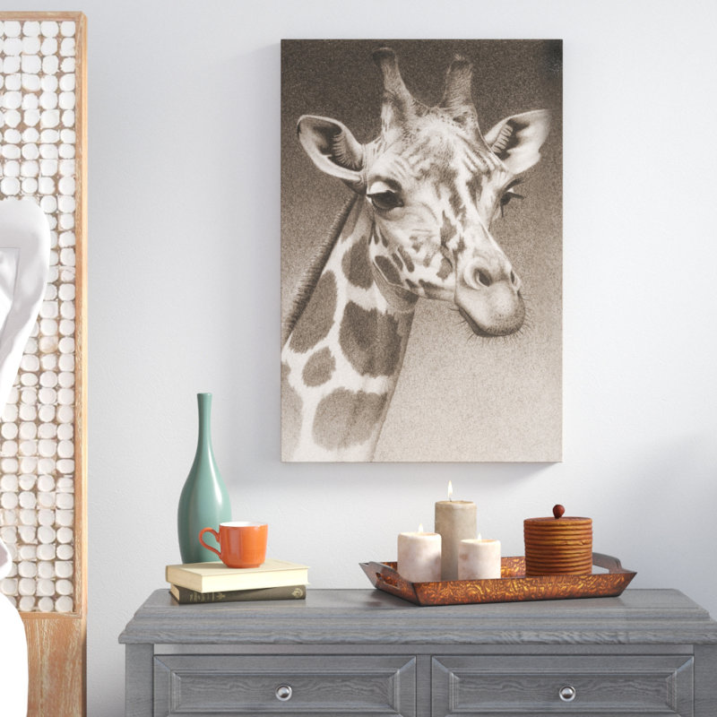 «Jean the Giraffe (P)», impression sur toile, H 30 po x l 20 po