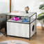 Enceinte de litière pour chat gris - Gardez votre maison propre et heureuse avec le rangement caché de la salle de bain en gris. Espace. Store Mag magazines Plants