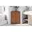 Triangle Freestanding Corner Storage Cabinet With Adjustable Shelves - Moisture-Proof Mdf Floor Cabinet For Bathroom, Kitchen, Living Room-1366560049