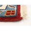Tapis oriental rouge foncé / ivoire / bleu en laine noué à la main Haruhi-662605329