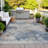 Machine Washable Indoor/Outdoor Xhevrie Denim Rug-112026870