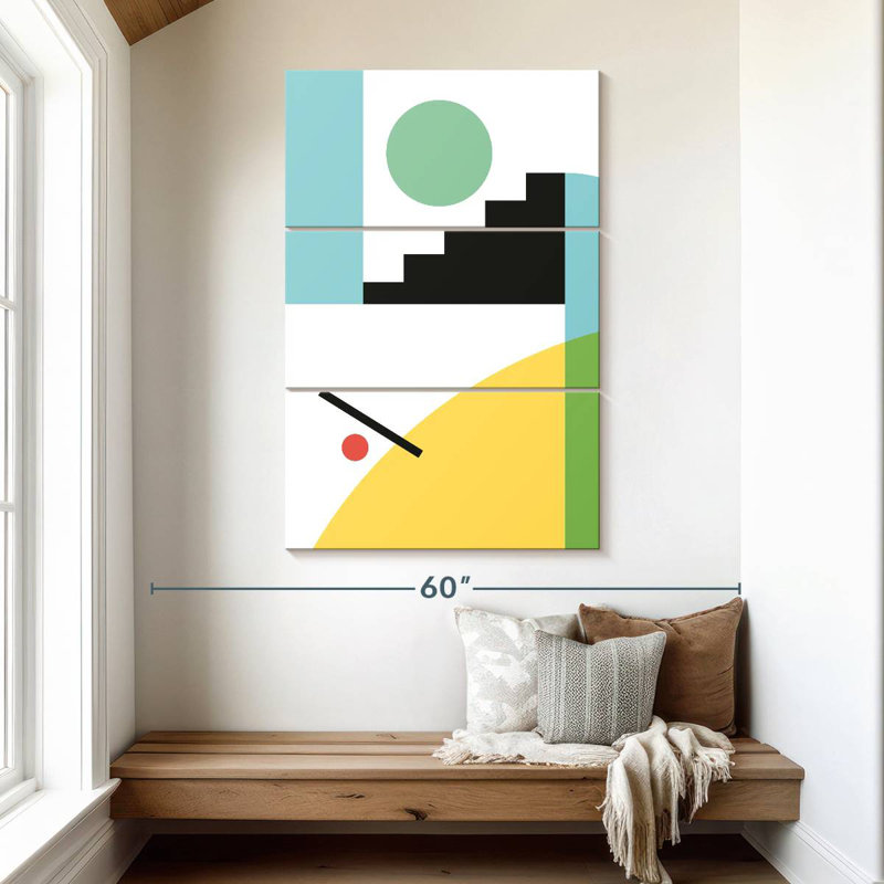 Avery Geometric Composition I, 50" H x 32" W