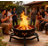 35 Inch Octagonal Fire Pit,Outdoor Fire Pit,Wood Burning Firepit,Bonfire Fire Pit,Firepits for Outside,Camping, Backyard, Patio,Bonfire