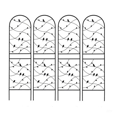 Metal Garden Trellis Rustproof Trellis For Climbing Plants Outdoor Flower Support