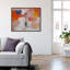 Coucher de soleil abstrait - Impression sur toile-77341589-77341596
