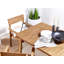 Bordovice 4 - Person Acacia Solid Wood Patio Dining Set Rectangular Table
