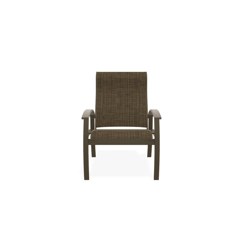 Chaise de patio Askar, Désert, Beacon taupe Sunbrella®, Bois de plage texturé