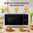 0.7 Cu. Ft. Compact Countertop Microwave Oven, 700W Cooking Power, 1100W Rated Input Power