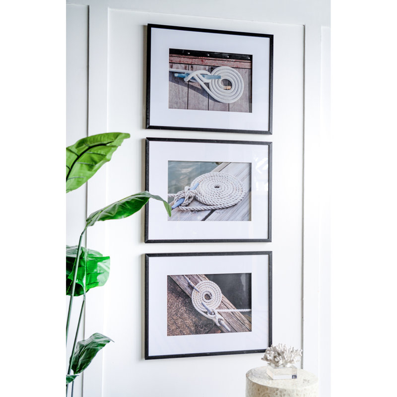Art mural en corde de 30 po x 24 po dans un cadre noir, 3 pour espace de vie, chambre à coucher, bureau, entrée, blanc et noir, floraison en plastique avec pièce, espace de travail, vestibule, coïgne