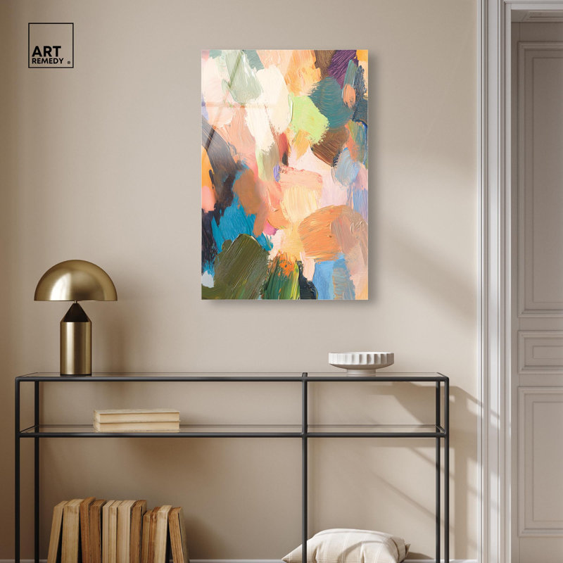 Acrylique abstrait surge chromatique III par Art Remedy, prêt à être accroché, H 30 po x l 20 po