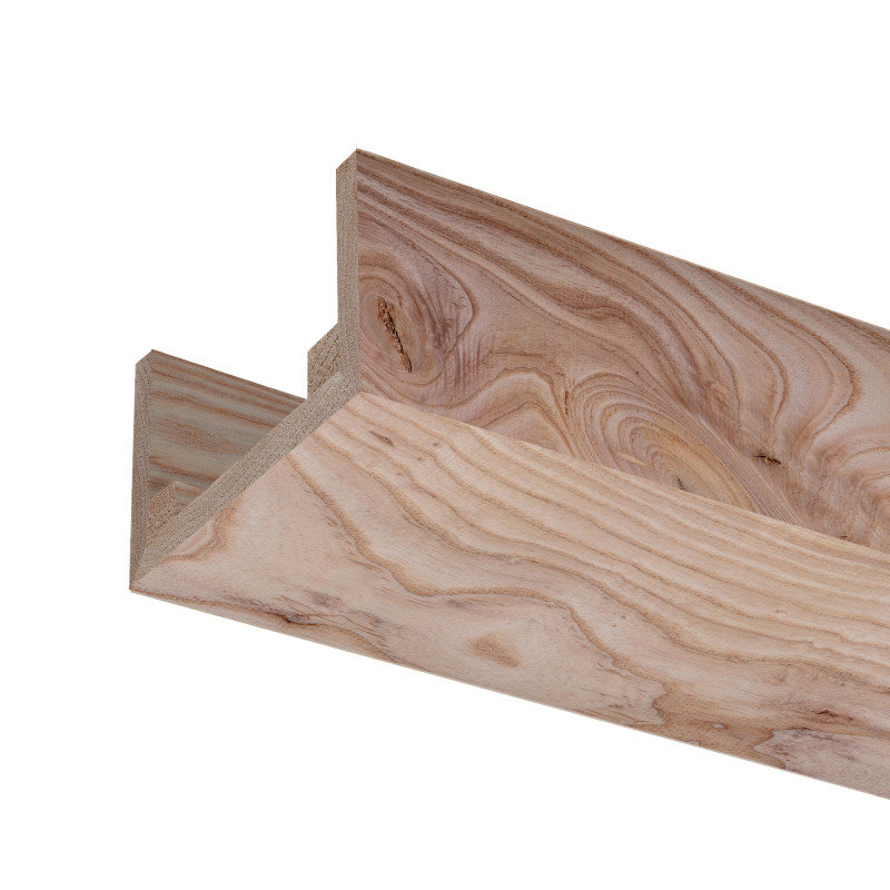 Rustic Box Beam Ash, 3" H x 5.5" W x 92" D