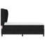  Lit sommier tapissier avec matelas en velours noir 39,4 "x 78,7"-79769314-79769317
