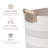 Textured Linen and Fabric Rope Decorative Storage Baskets, Set of 3, by RGI Home