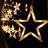 Led Curtain Lights 6.56 Ft Stars Drops Icicle Lights 8 Mode Adapter Waterproof
