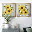 Sunflower Array I - 2 pièces, peinture sur toile encadrée-1070166425-1070166424