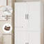 Armoire de rangement autoportante en lin 71,3 po (poignée améliorée)-1492636948