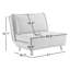 Chaise convertible en polyester Mikell-1721208526