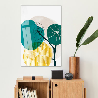 Superbe peinture murale en verre trempé 27,6 po x 39,4 po | 100% verre trempé, épaisseur: 0,16 pouce | Décoration élégante pour le salon ou le bureau, durable et facile à nettoyer, idée de cadeau parfaite