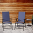 Alyah Metal Outdoor Dining Reclining Armchair