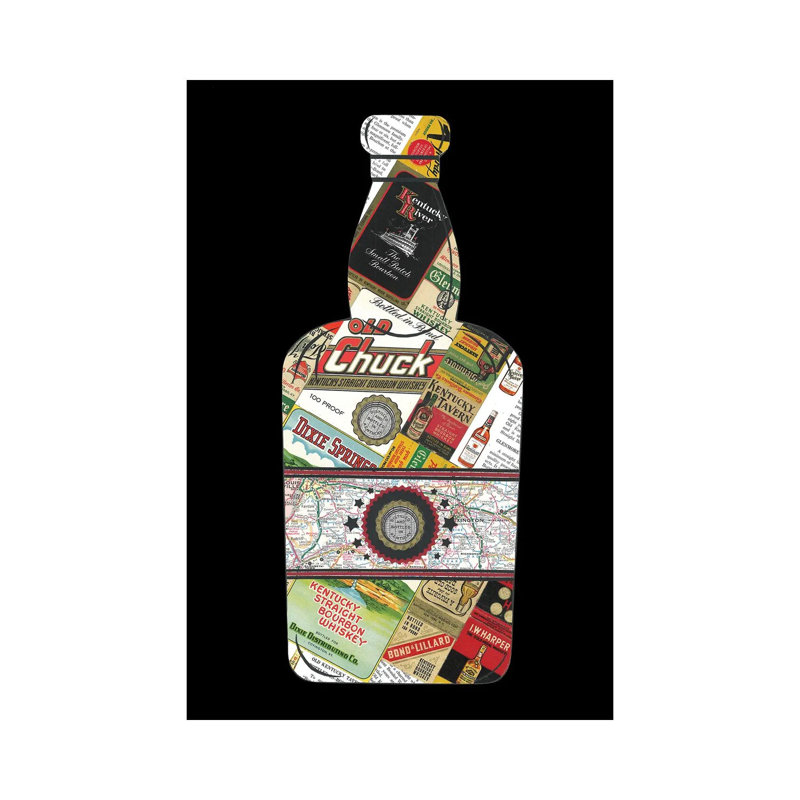 Bourbon par Paper Cutz - impression sur toile tendue, H 18 po x l 12 po x 1,5 po