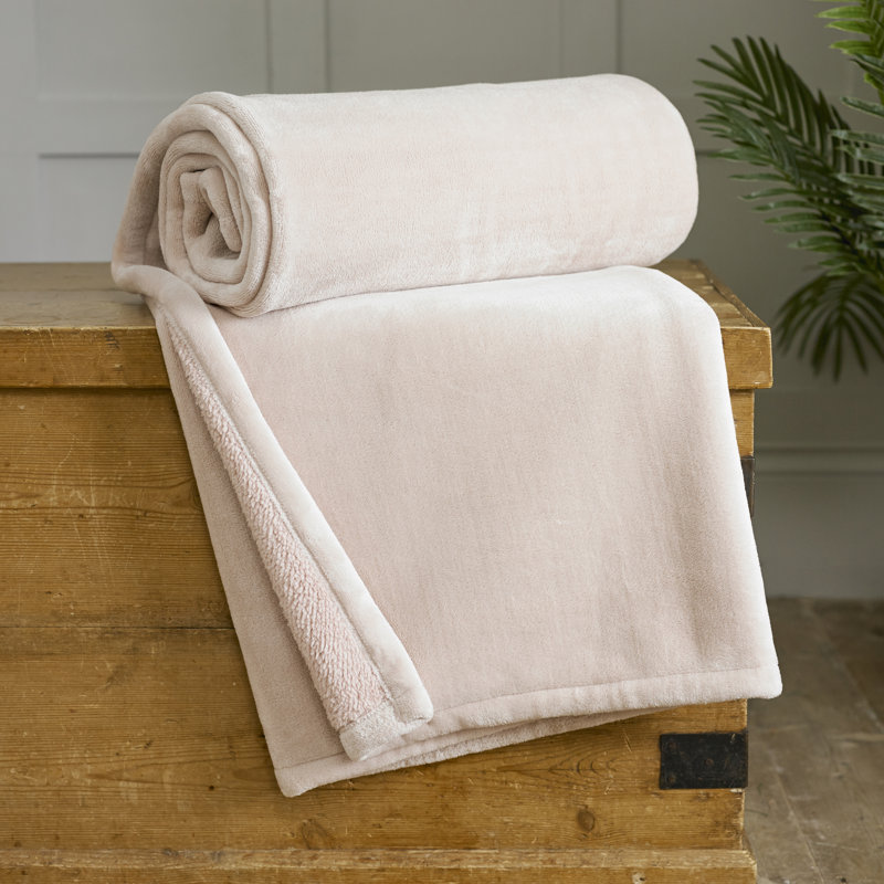 Plain Weave / Muslin Throw Blanket, Pink