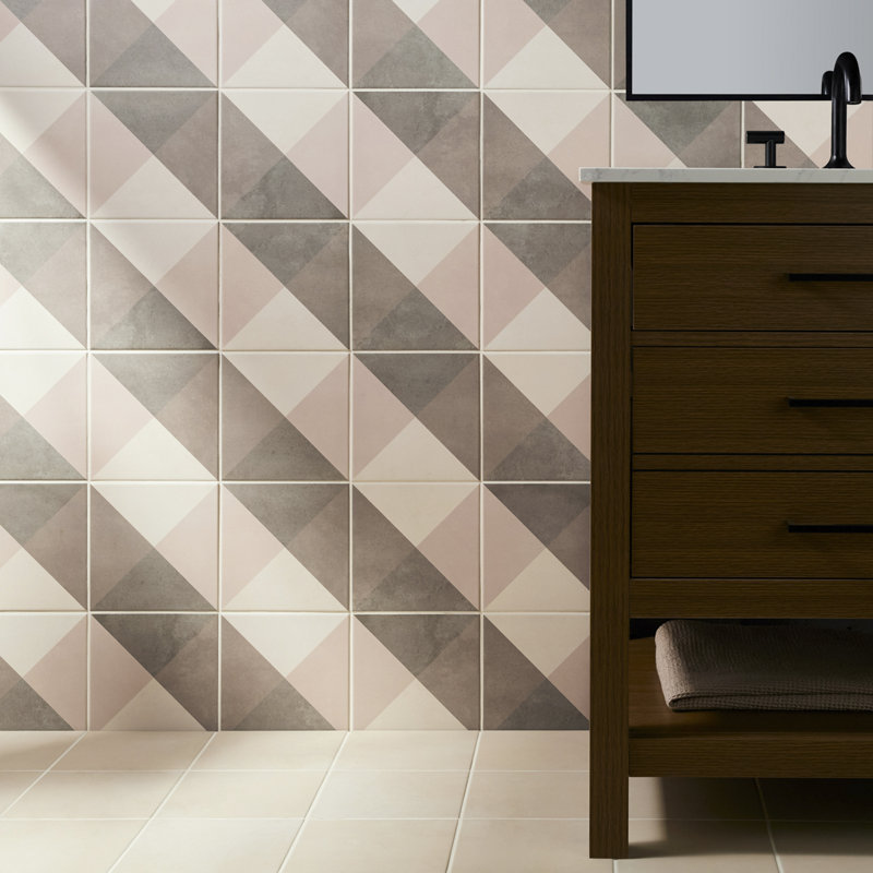 Cement Deco Mist Gray and Pink