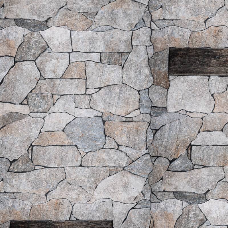 Masia Andorra 10" x 19" Ceramic Stone Look Wall Tile