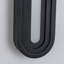Applique murale ovale moderne de 24 pouces, couleur sable noir, avec DEL intégrée