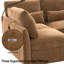 Canapé modulaire en U avec repose-pieds 85 po avec repose-pieds, canapé-lit convertible, ports USB et support pour téléphone-530087057