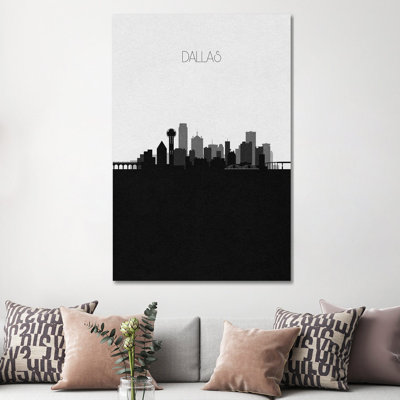 Dallas Skyline by Ayse Deniz Akerman - Wrapped Canvas Gallery-Wrapped Canvas Giclée