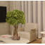 Hortensias blancs en vase en verre transparent-728382050-728382061