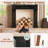 Modern Fireplace Mantel Surround, Decorative Wooden Freestanding Mantel For Electric Fireplace, Waterproof & Anti-Tipping, Premium Mdf Mantel With Leg For Living Room, Black-670703355