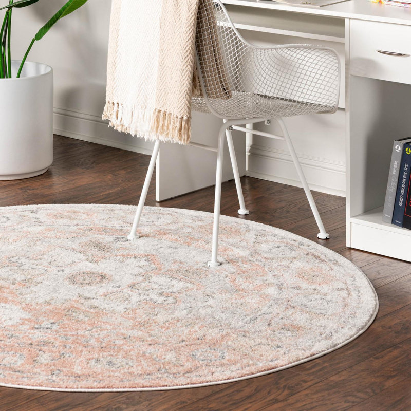 Longwell Oriental Indoor Rug, Round 5'3"