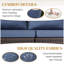  Outdoor 4-Person L-Shaped Metal Seating Group With Cushions-698361395