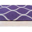 Tapis mauve en laine touffeté à la main Lush
