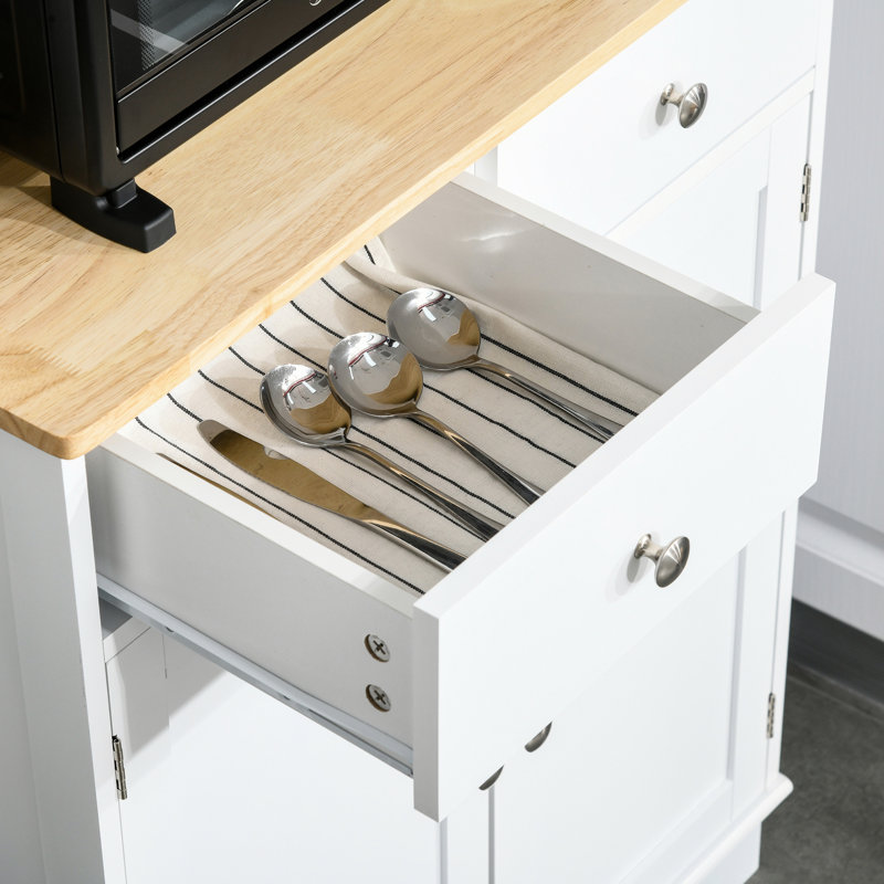 Garde-manger 67 po avec rangement de cuisine, blanc - abondant pour les essentiels, appareils 2 tiroirs, armoire à tablettes réglables, vaisselle