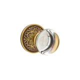 Passage Providence Crystal Clear Knob with Lancaster Rose