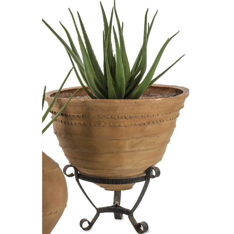 The Mediterranean Collection Handmade Pot Planter, Terracotta
