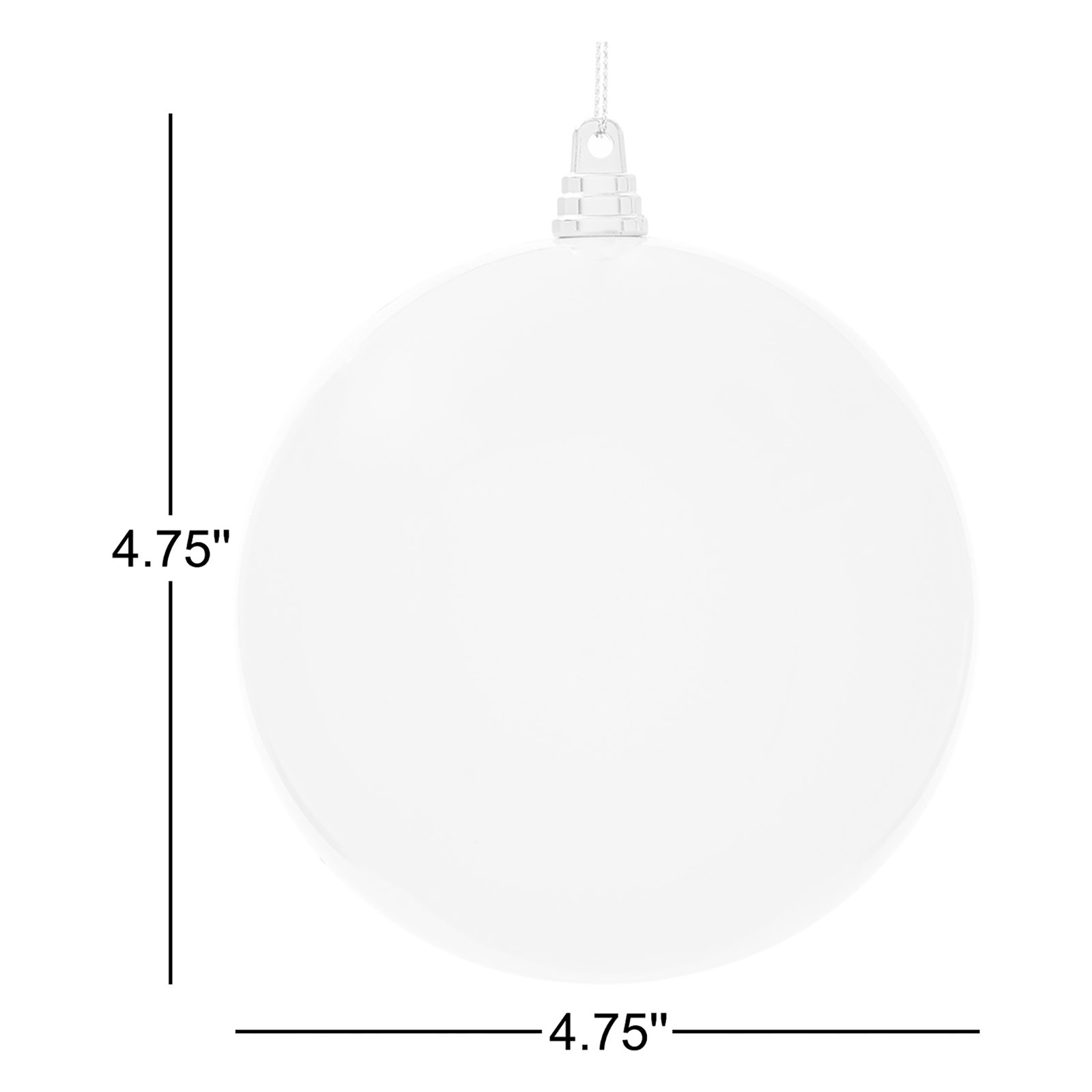  4.75" Aqua High-Gloss Ball Ornament. Includes 4 ornaments per bag., Blue