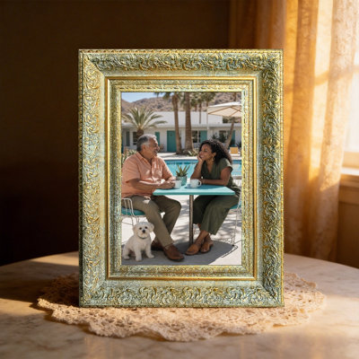 Antique Gold 3 PCS 11" x 14" Heritage Style Picture Frame with Classic Rectangular Shape