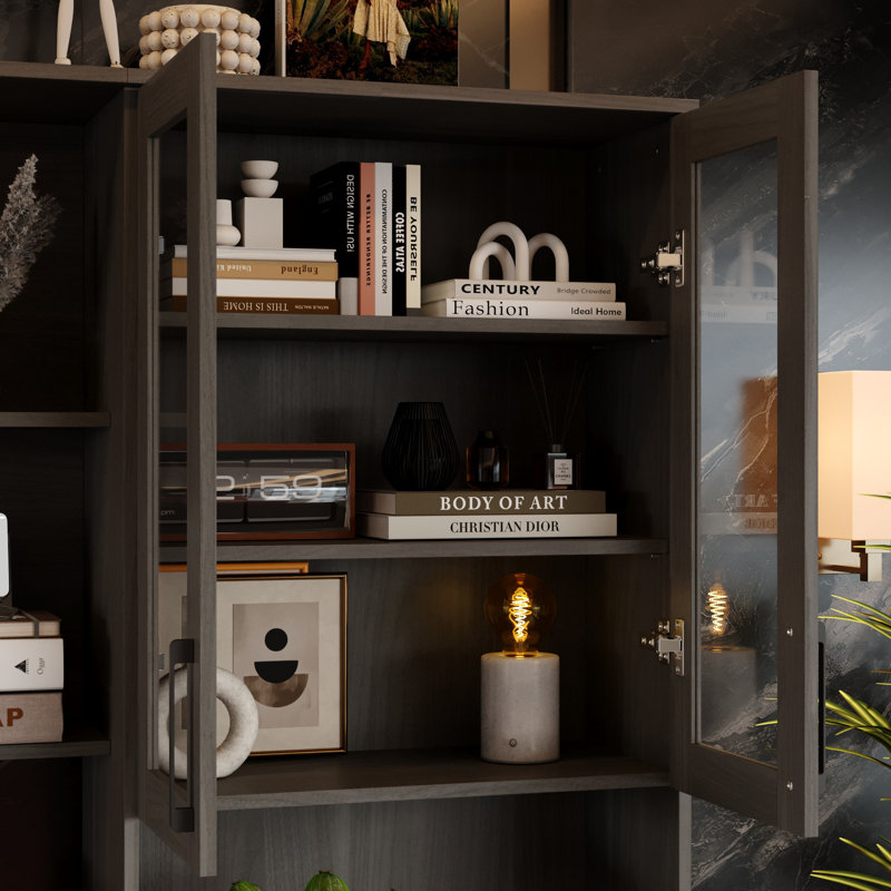 Grande armoire avec rangement solide, Gris