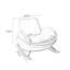 Chaise berçante de style italien