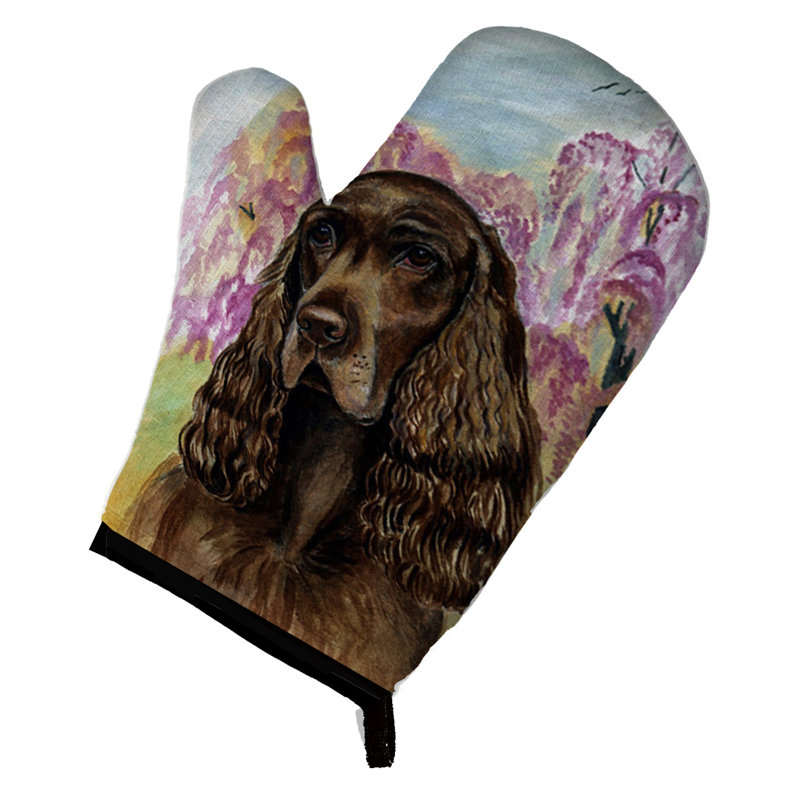Caroline's Treasures Field Spaniel Polyester Oven Mitt