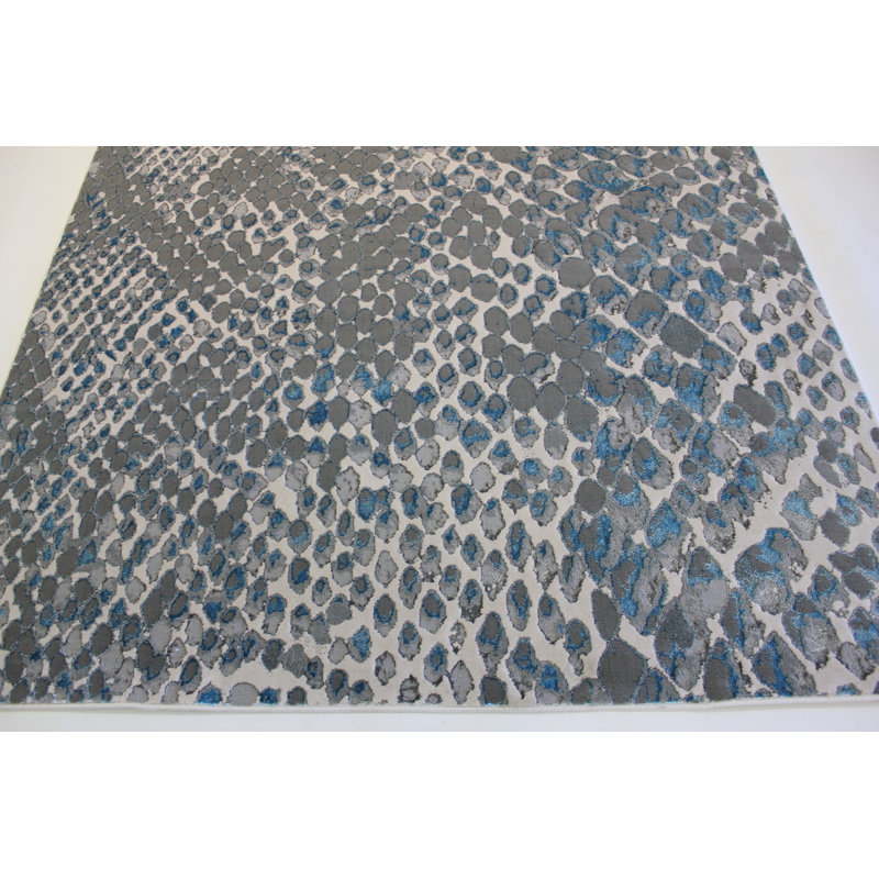 Tapis argenté ultra doux et argenté Shimmery