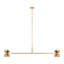 Sean Lavin Shanti 2-light linear extra large linear chandelier in dark bronze finish-820140392