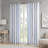 Poly Printed Curtain Panel With Tufted Stripe And Lining-1614717009