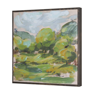 Vibrant View By Mercana Studio A Hand Embelished Textured Canvas